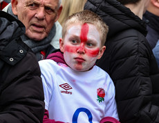 A young England fan ahead of the game 10/2/2024