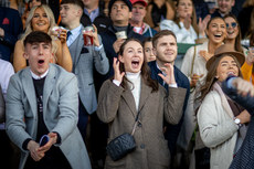 Racegoers celebrate 10/4/2023
