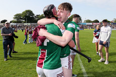 Charlie McCormack celebrates after the game with Johnny Bermingham 21/5/2023 