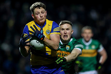 Conor Cox is tackled by Jason Foley 18/3/2023