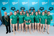 The Ireland team celebrate with their second place award 21/5/2023 