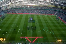 Ireland and England run out before the game 18/3/2023