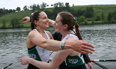 Natalie Long and Emily Hegarty celebrate qualifying for the Olympic Games 21/5/2024