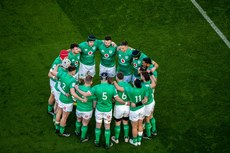 A general view of the Irish team on the pitch 18/3/2023