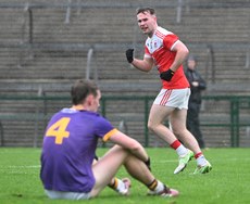 Jack Tumulty celebrates after his teammate Eoin Colleran scored a goal 20/10/2024 