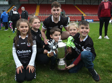 Ceilum Doherty celebrates with his nieces and nephews after the game 13/10/2024