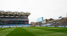 A view of a new semi circle painted on the pitch, scores outside will be worth 2 points 18/10/2024