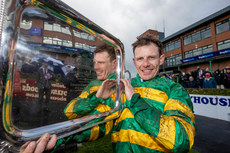 Paul Townend celebrates winning the Irish Grand National 10/4/2023 