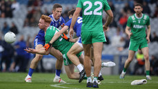 Ronan Wallace loses his boot in a tackle from Eoin Cleary 19/10/2024