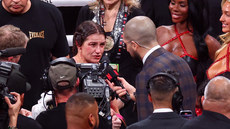 Katie Taylor is interviewed by Ariel Helwani after the fight 15/11/2024