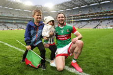Oisin Mullin celebrates after the game with Caidan and Nila 14/8/2021