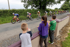 The Egan family watch riders in the race 20/6/2021