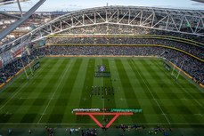 Ireland and England line up before the game 18/3/2023