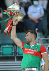 Aidan O'Shea lifts the JJ Nestor Cup 25/7/2021