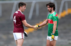 Johnny Heaney and Mark Moran after the game 18/10/2020
