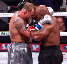 Jake Paul and Mike Tyson after the fight 15/11/2024