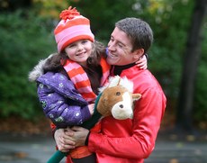 Barry Geraghty with his daughter Siofra 9/11/2010