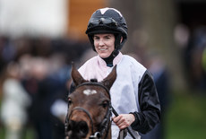 Rachael Blackmore celebrates after winning with Heart Wood 4/2/2024