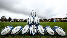 A view of Champions Cup balls ahead of training 1/4/2024