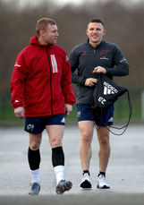 Keith Earls and Andrew Conway arrive 8/1/2020