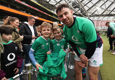 Hugo Keenan poses for a picture with fans 17/3/2023