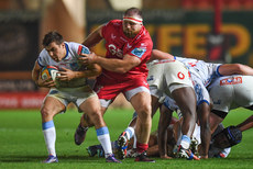 Zak Burger is tackled by Henry Thomas 18/10/2024