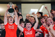 Conor McConville lifts the senior championship trophy 26/10/2024