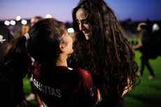 Sireen Ghattas and Dima Said share a hug after the game 15/5/2024