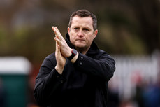 Jon Daly applauds the fans after the game 1/4/2024