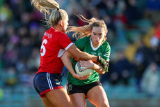 Ciara McCarthy in action against Maire O'Callaghan 5/2/2024