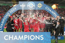 Cliftonville lift the cup after winning 3-1 4/5/2024 