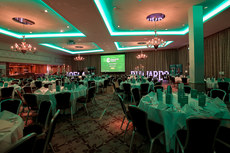 A view of the dinner tables ahead of the event 18/5/2024