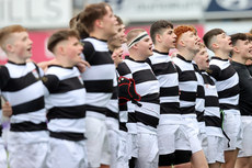 Belvedere College players celebrate after the game 9/2/2024