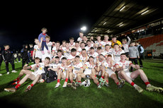 Tyrone celebrate after the game with the trophy 1/5/2024 