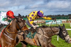 Danny Mullins onboard Il Etait Temps (right) edges out Jack Kennedy onboard Found A Fifty to win the race 3/2/2024