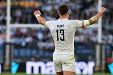 Henry Slade celebrates late in the game 3/2/2024