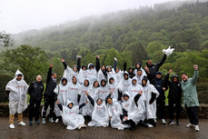 The Palestinian team and staff on their visit to Glendalough 13/5/2024