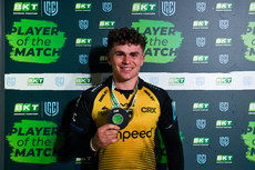 Will Reed is presented with the BKT United Rugby Championship Player of the Match award 29/3/2024