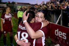 Nour Youseff celebrates after the game with Nadine Mohammad 15/5/2024