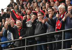 Crusaders fans celebrate winning the play off 6/5/2024