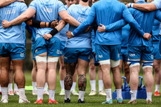 A view of Andrew Porter’s tattoo during a team huddle 1/4/2024