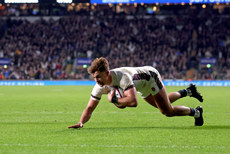 Henry Slade scores a try that was later disallowed 16/11/2024