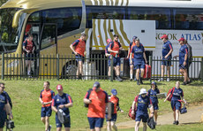 The Munster team arrive to the grounds 17/4/2024