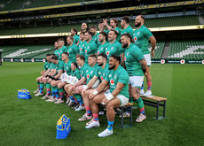 Jennifer Malone with the Ireland rugby team to face England in the Guinness Six Nations Championship 17/3/2023
