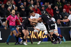 Cormac Izuchukwu is tackled by Morgan Morris 18/10/2024