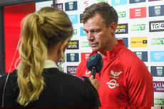 Dwayne Peel speaks to the media before the game 18/10/2024