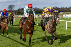 Danny Mullins onboard Il Etait Temps (right) edges out Jack Kennedy onboard Found A Fifty to win the race 3/2/2024