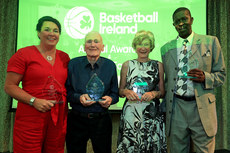 Basketball Ireland Hall Of Fame inductees Jillian Hayes, Tony Burke, Sheila Gillick and Deora Marsh 18/5/2024