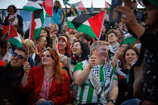 Palestine fans celebrate 15/5/2024