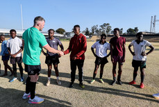 Peter O’Mahony with members of the team 3/7/2024